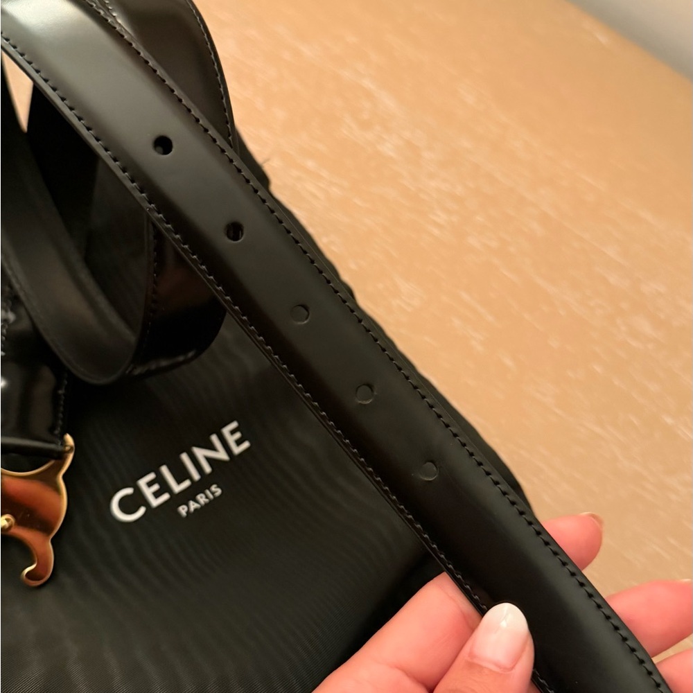 Celine Triomphe Belt in Black Size 75 - Picture 7 of 9